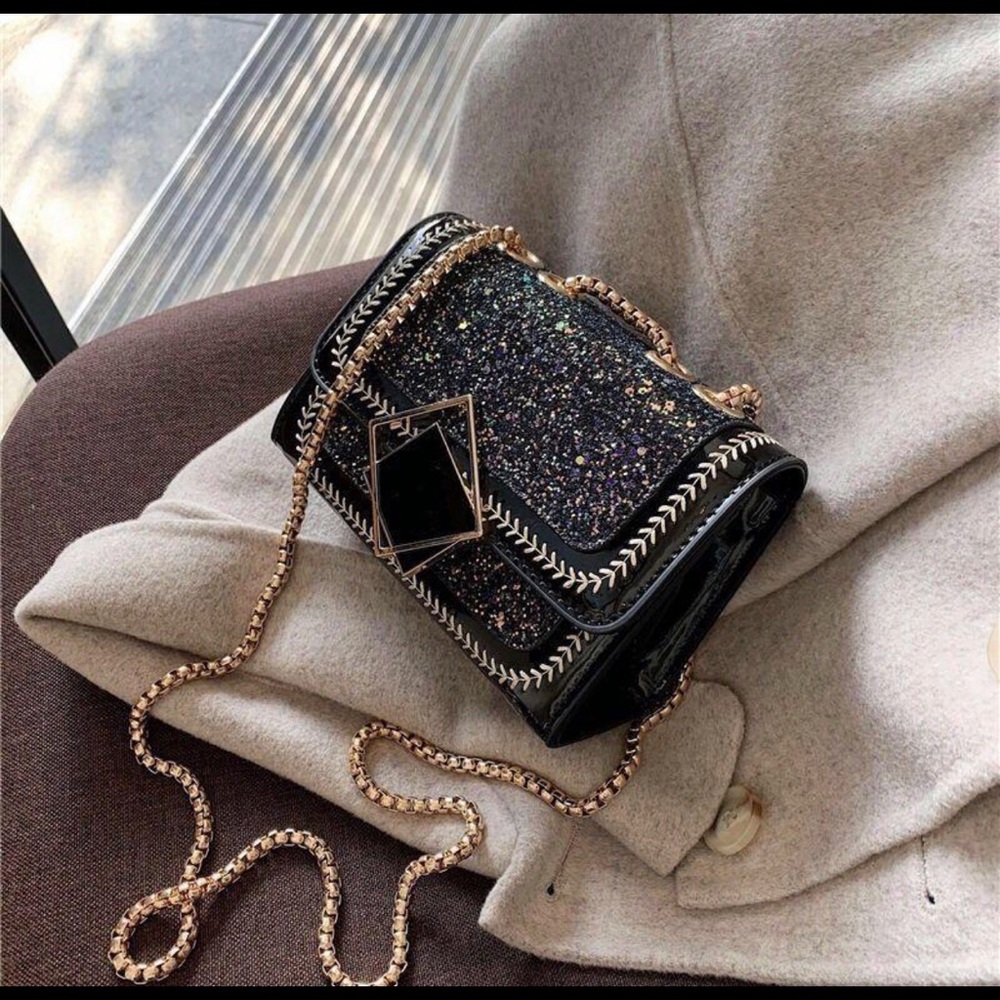 Woman beautiful black bag